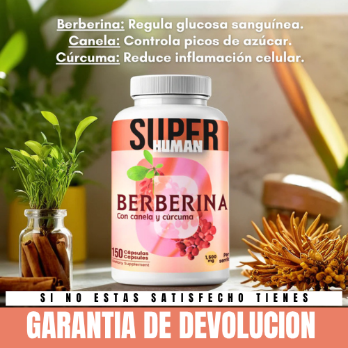 Berberina - Equilibrio de la Glucosa y Prevención Diabética + Envio Gratis
