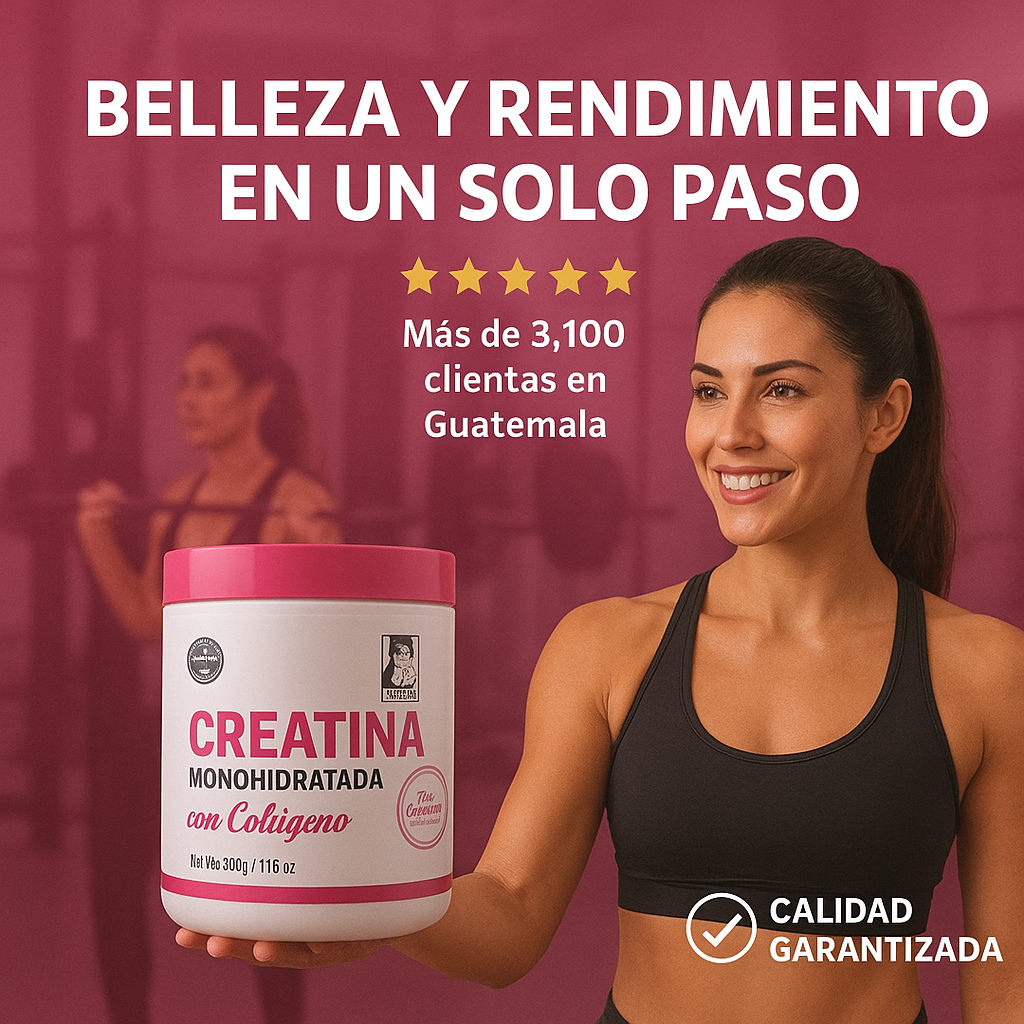 Creatina Monohidratada con Colágeno - Potencia tu Rutina para Resultados más Rápidos